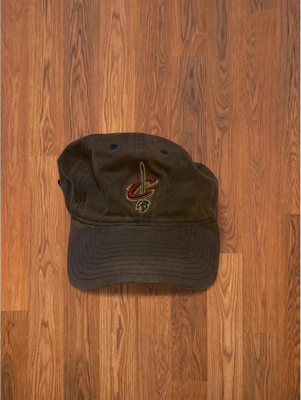 Retro NBA Elevation Cleveland Cavaliers Brown Khaki Hat Cap Embroidered Logo